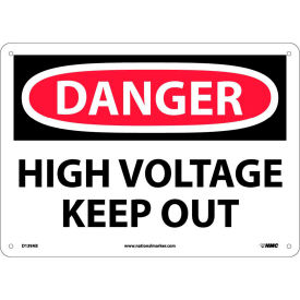 Safety Signs - Danger High Voltage Keep Out - Aluminum MELC128VA