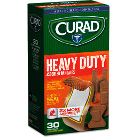 Curad® Heavy Duty Bandages Assorted Sizes Beige Pack of 30 CUR14924RB