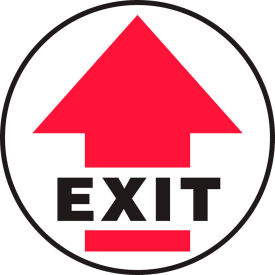 Accuform MFS1717 Exit w/ Arrow Floor Sign17