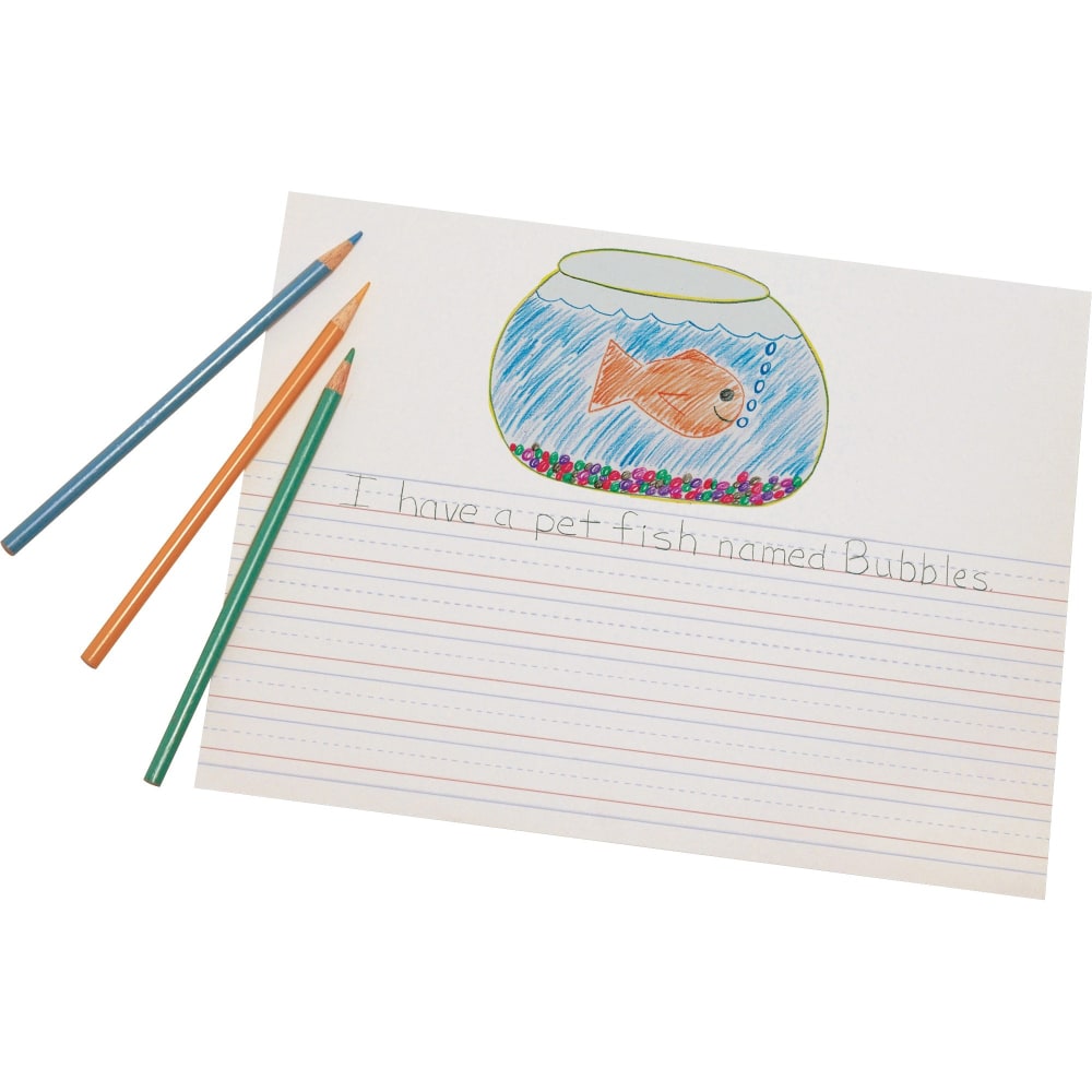 Pacon Multi-Program Picture Story Paper, 9in x 12in, Grade 1-3, Pack Of 500 Sheets MPN:2424