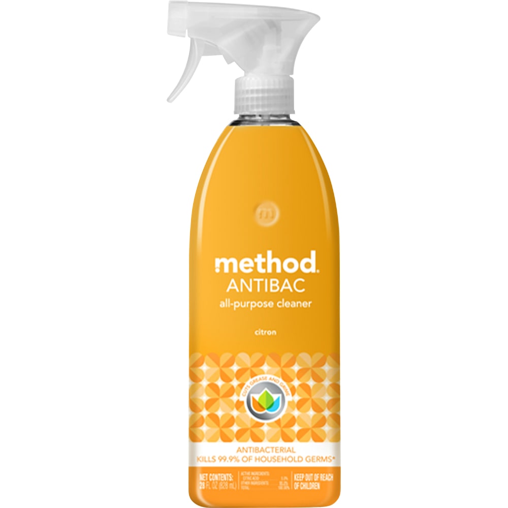 Method Antibacterial All-Purpose Cleaner Spray, Citron Scent, 28 Oz MPN:MTH317923