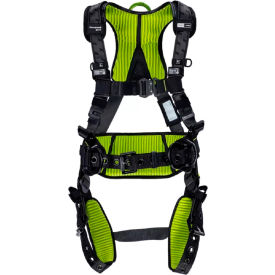 Miller® H700 Construction Comfort Harness Tongue Buckle Back & Side D-Ring L/XL H7CC2A2