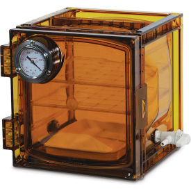 Bel-Art Lab Companion Amber Polycarbonate Cabinet Style Vacuum Desiccator 11 Liter 424004101
