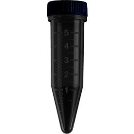 MTC Bio Screw Cap MacroTube Sterile 5 ml Opaque Black 500 Pack C2540-OB