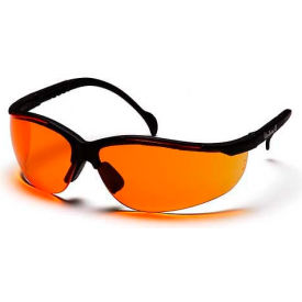 Venture Ii® Safety Glasses Orange Lens Black Frame SB1840S - Pkg Qty 12