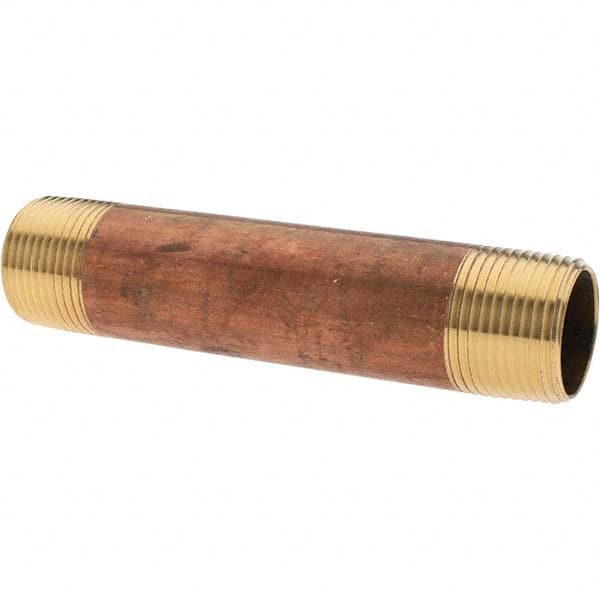 Brass Pipe Nipple: Threaded on Both Ends, 4-1/2