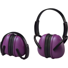ERB® Lightweight Folding Earmuff Dielectric NRR 23 dB Purple Pack of 12 WEL14243PU - Pkg Qty 12