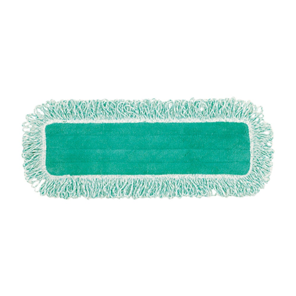 Rubbermaid Commercial HYGEN Microfiber Fringe Dust Mop, 5 3/4inW x 20 3/4inL, Green MPN:Q418GN
