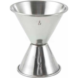 Winco J-5 Jiggers Steel 1 Oz. x 2 Oz. J-5 - Pkg Qty 12