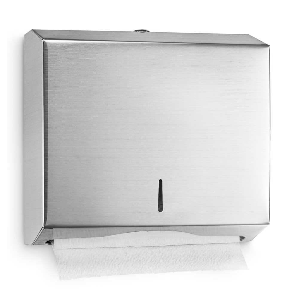 Alpine Multi-Fold C-Fold Paper Towel Dispenser, 10-1/4inH x 11-1/4inW x 4inD, Stainless Steel MPN:481