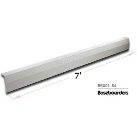 Baseboarders® Premium Series 7 ft Steel Easy Slip-on Baseboard Heater Cover White BB001-84-WHT