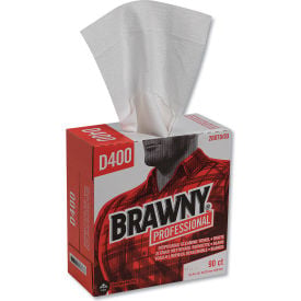 Brawny Industrial Medium-Duty Premium Wipes White 90 Wipes/Box 10/Case - GEP2007003CT GEP2007003CT
