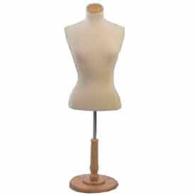 Female Blouse Form Tailor Bust Neckblock & Base Included - Natural F5WB