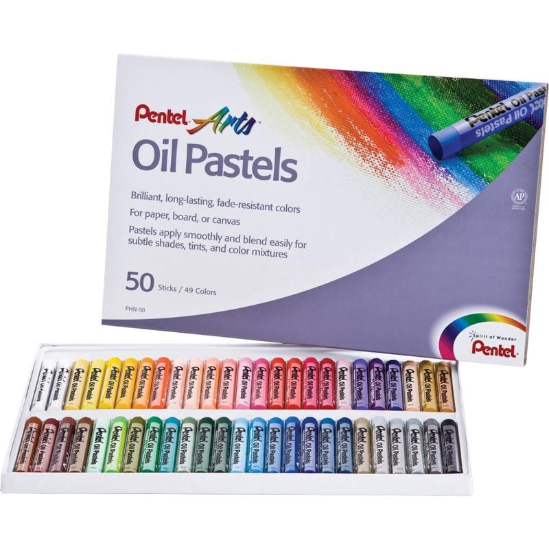 Pentel Oil Pastel Set With Carrying Case, Assorted (Min Order Qty 12) MPN:PHN-50