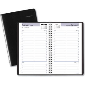 AT-A-GLANCE DayMinder Daily Appointment Book 8.5 x 5.5 Black Cover 12-Month (Jan to Dec) 2026 G10000