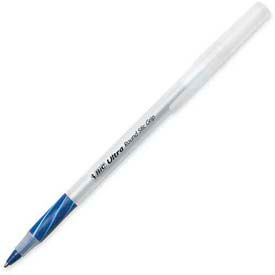 BIC® Round Stic Grip Xtra Comfort Ballpoint Pen Easy-Glide System 1.2 mm Blue Ink Dozen GSMG11BE