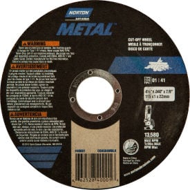 Norton 66252840001 Metal Right Angle Cut-Off Wheel 4-1/2