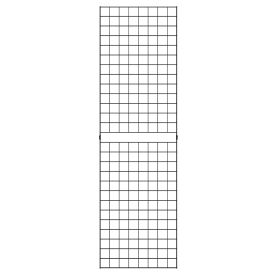 2' x 7' - Portable Wire Grid Wall Panel - Semi-Gloss Black - Pkg Qty 3 B2X7