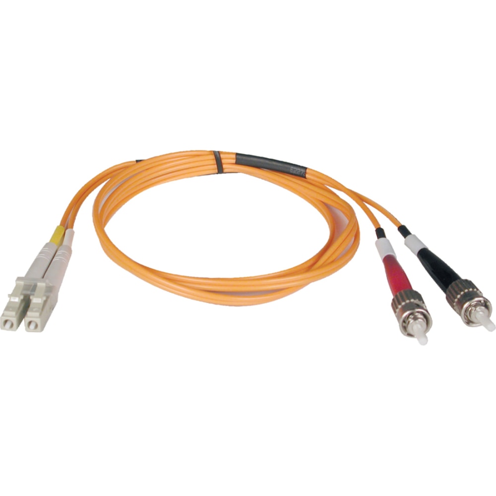 Tripp Lite 5M Duplex Multimode 50/125 Fiber Optic Patch Cable LC/ST 16ft 16ft 5 Meter, N51805M MPN:N518-05M
