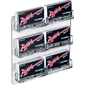 Global Approved 252221 Wall Mount Business Card HLR W/6 Pockets 8.5