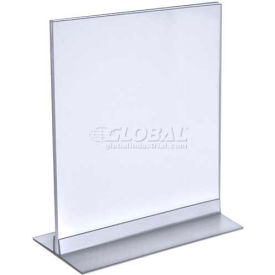 Global Approved 102714 Vertical/Horizontal Acrylic T-Stripe Sign Holder 8.5