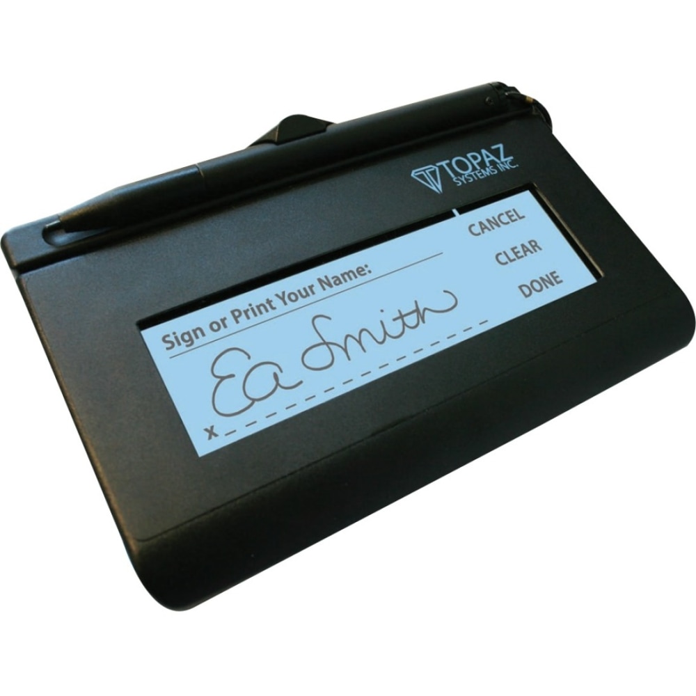 Topaz SigLite T-L460 Electronic Signature Capture Pad - LCD - 4.40in x 1.30in Active Area LCD - USB - 410 PPI MPN:T-L460-HSB-R