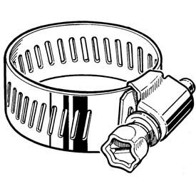 CS24H Collared Screw Worm Gear Hose Clamp 1