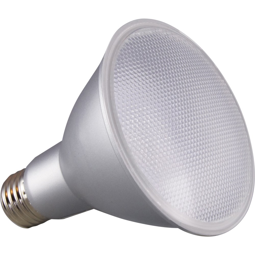 Satco PAR 30 LN LED Bulb - 12.50 W - 75 W Incandescent Equivalent Wattage - 120 V AC - 1000 lm - Parabolic Reflector - PAR30LN Size - Clear - Warm White Light Color - E26 Base - 25000 Hour - 4940.3 deg.F (2726.8 deg.C) Color Temperatu (Min Order Qty 6) MP