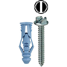 L.H.Dottie® Triple Grip Anchor Kit w/ Combo Hex Head Screw #10 201 Pieces TG10KHX