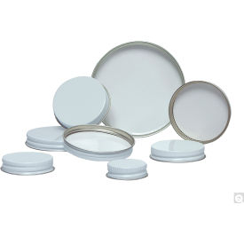 Qorpak® 70-400 White Metal Cap with Pulp/PE Liner Packed in Bags of 12 144PK CAP-06662