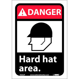Graphic Signs - Danger Hard Hat Area - Vinyl 7
