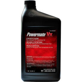 Powermate 018-0069CT Synthetic Blend Non Detergent Air Compressor Oil 1-Quart 018-0069CT