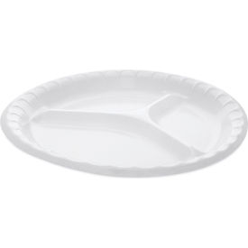 Pactiv Evergreen Placesetter Deluxe Laminated Foam Dinnerware 3-Comp. Plate 10.25