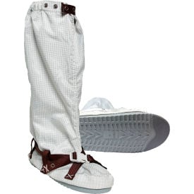 Transforming Technologies TX4000 ESD Cleanroom Apparel Hard Sole Boot Cover XS White TX40BHWH01