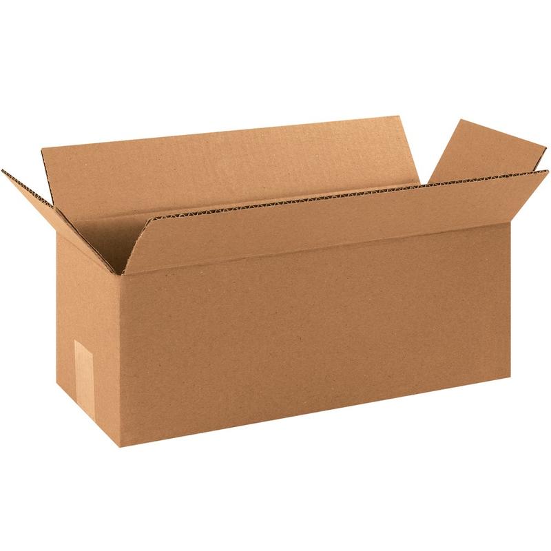 Partners Brand Long Corrugated Boxes, 5inH x 5inW x 16inD, Kraft, Bundle Of 25 MPN:1655
