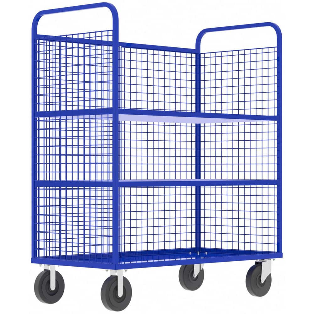 Carts, Cart Type: Cage , Width (Inch): 30 , Assembly: Comes Assembled , Material: Steel , Length (Inch): 57  MPN:F89054VCBL