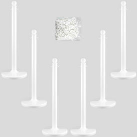 Mr. Chain® Medium Duty Plastic Stanchion Kit with 2