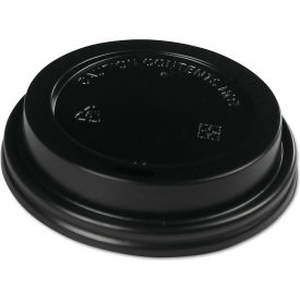 Boardwalk® Hot Cup Lids Fits 10-20 oz Cups Black Pack of 1000 BWKHOTBL1020