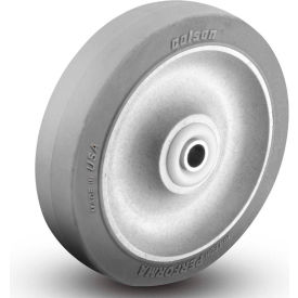Colson® 2 Series Wheel 2.00004.444 - 4 x 1-1/4 Performa Rubber 3/8 Delrin Bushing - Gray 2.00004.444