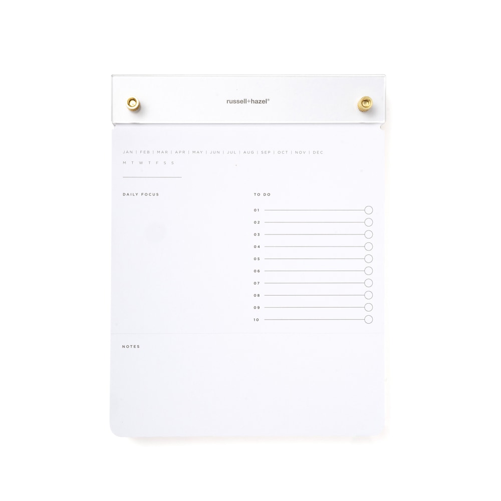 Russell & Hazel Drafters Tablet Notepad, Acrylic, 6in x 8in (Min Order Qty 4) MPN:55748