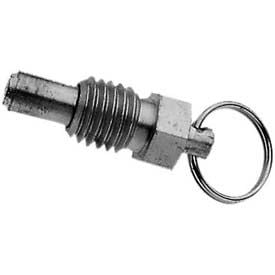 Stubby Hand Retractable Spring Plunger - Zinc Plated Steel 5/8-11 Thread 717.10-0.375-5/8X11-A-ST