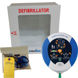 HeartSine Samaritan® 450P Semi-Auto Defibrillator with CPR Assist and Mounting Cabinet HS002F