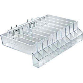 Global Approved 225555 10-Section Lipstick Tray W/ Tester Pgbrd/Slat-W 11