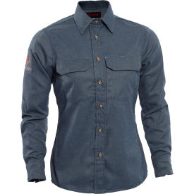 DRIFIRE® Women's Tecgen Flame Resistant Work Shirt 3XL Long-Tall Light Blue TCGSSWN001193XXT00