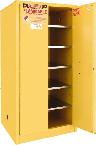 Standard Cabinet: Manual Closing, 5 Shelves, Yellow MPN:P1120