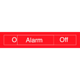 Engraved Occupancy Sign - Alarm On Off - Gray EN308GY