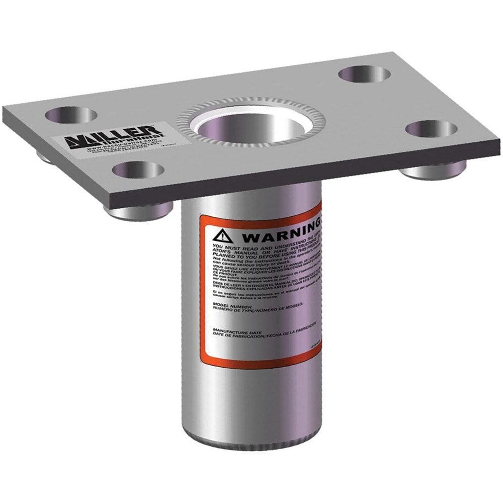 Fall Protection Accessories; Material: Stainless Steel ; Type: Floor Mount Sleeve ; For Use With: Approved Masts and Accessories Only ; Accessory Type: Floor Mount Sleeve ; Color: Silver ; Overall Length: 12.40in MPN:DH-20SS/