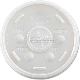Dart® Plastic Cold Cup Lids Fits 10 Oz. Cups Translucent DCC 10SL