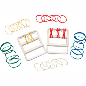 CanDo® Latex Free Rubber Band Hand Exerciser with 25 Bands 10-1865