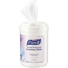 Purell® Premoistened Sanitizing Wipes Alcohol Formulation 175 Wipes/Can 6/Case - GOJ903106 GOJ903106